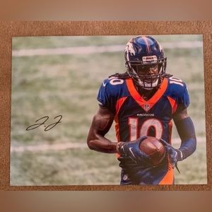 Jerry Jeudy Autographed Photo Denver Broncos 8.5x11